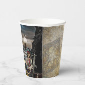 Pirate Skeleton auf der Beach Birthday Party Pappbecher (Rechts)