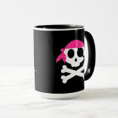 Pirate Skeleton Bandanna Tasse (VorderseiteRechts)