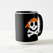 Pirate Skeleton Bandanna Tasse (VorderseiteRechts)
