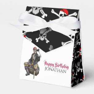 Pirate Skeleton Birthday Favor Box Geschenkschachtel