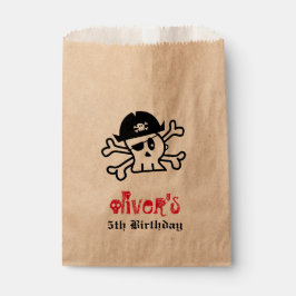 Pirate Skeleton Boy Birthday Party Fevor Bag Geschenktütchen