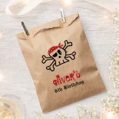 Pirate Skeleton Boy Birthday Party Fevor Bag Geschenktütchen (Ausgeschnitten)