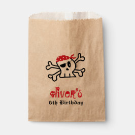 Pirate Skeleton Boy Birthday Party Fevor Bag Geschenktütchen