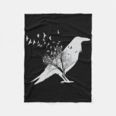 Pirate Skeleton Dinosaur T Rex Funny Tyrannosaurus Fleecedecke (Vorderseite)