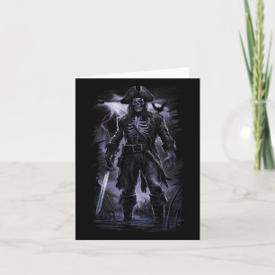 Pirate Skeleton Ghost Ship Halloween Kostüm Party Karte