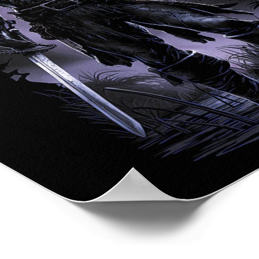 Pirate Skeleton Ghost Ship Halloween Kostüm Party Poster (Ecke)