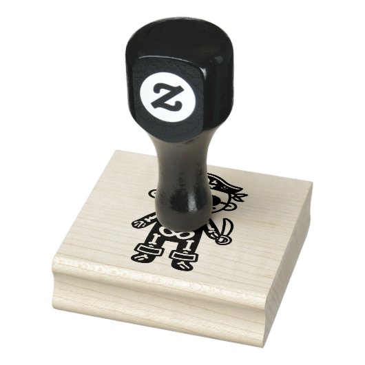 Pirate Skeleton Gummistempel (Stempel)