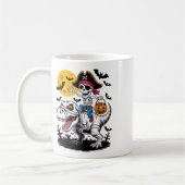 Pirate Skeleton Halloween T Rex Candy Dinosaur Shi Kaffeetasse (Links)
