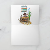 PIRATE SKELETON IN EINEM BARREL KARTE (Innenseite)