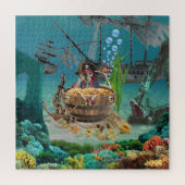 PIRATE SKELETON IN EINEM BARREL PUZZLE (Vertikal)