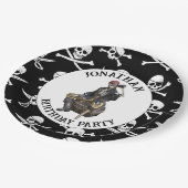 Pirate SkELETON Paper Tellers Pappteller (Schrägansicht)