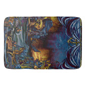 Pirate Skeleton Schatz Im Comic Badematte (Vorderseite)