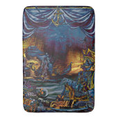 Pirate Skeleton Schatz Im Comic Badematte (Vorderseite Vertikal)