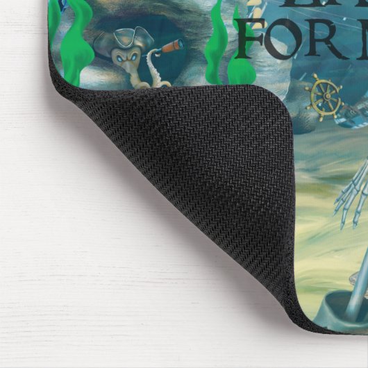 Pirate Skeleton Schatz im Meer Mousepad (Ecke)