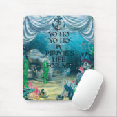 Pirate Skeleton Schatz im Meer Mousepad (Mit Mouse)