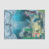 Pirate Skeleton Schatz Unterseegebiet Party Seidenpapier (Vorderseite)