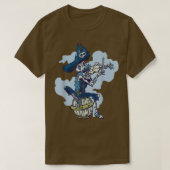 Pirate Skeleton Skull Power Music Plays Violin T-S T-Shirt (Design vorne)