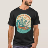 Pirate Skeleton Summer Spooky T-Shirt (Vorderseite)