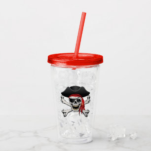 Pirate Skull Acryltrinkbecher