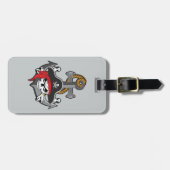 Pirate Skull Anchor Gepäckanhänger (Vorderseite horizontal)