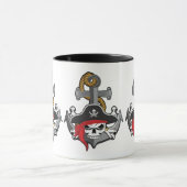 Pirate Skull Anchor Tasse (Zentrum)