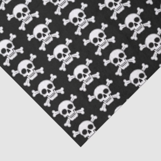 Pirate Skull and Crossbones Halloween Seidenpapier (Ausschnitt)
