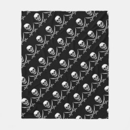 Pirate Skull and Sword Crossbones (TLAPD) Fleecedecke