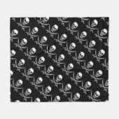 Pirate Skull and Sword Crossbones (TLAPD) Fleecedecke (Vorderseite (Horizontal))