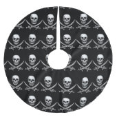 Pirate Skull and Sword Crossbones (TLAPD) Polyester Weihnachtsbaumdecke (Vorderseite)