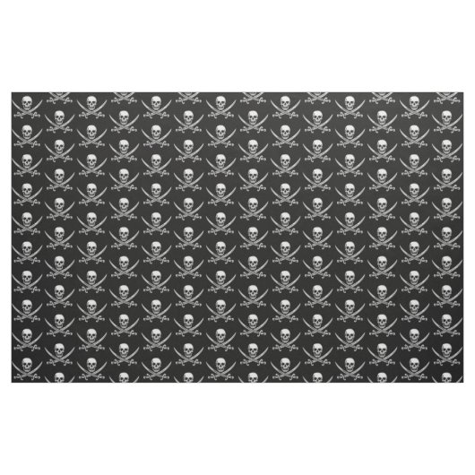 Pirate Skull and Sword Crossbones (TLAPD) Stoff (Yard (91,4 cm))