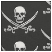 Pirate Skull and Sword Crossbones (TLAPD) Stoff (Nahaufnahme)