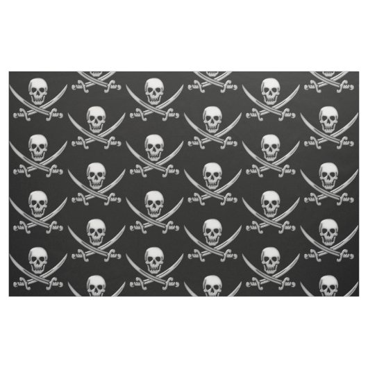 Pirate Skull and Sword Crossbones (TLAPD) Stoff (Yard (91,4 cm))