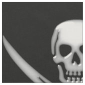 Pirate Skull and Sword Crossbones (TLAPD) Stoff (Nahaufnahme)