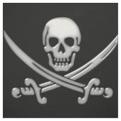 Pirate Skull and Sword Crossbones (TLAPD) Stoff (Muster)