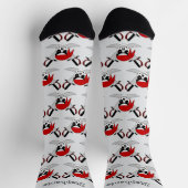 Pirate Skull And Swords Design Socken (Oben)