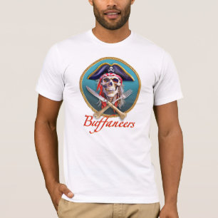 Pirate Skull and Utensits for Cruise Buffet Lovers T-Shirt