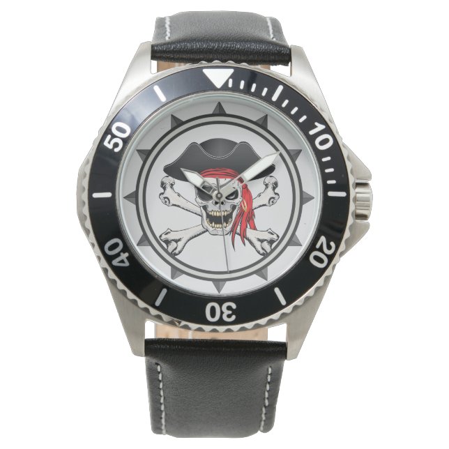 Pirate Skull Armbanduhr (Vorderseite)