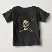Pirate (Skull) - Baby Fine Jersey T - Shirt (Vorderseite)