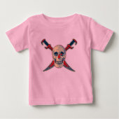 Pirate (Skull) - Baby Fine Jersey T - Shirt (Vorderseite)