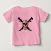 Pirate (Skull) - Baby Fine Jersey T - Shirt (Vorderseite)