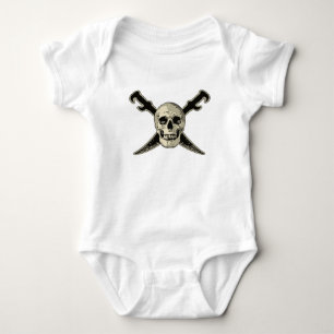 Pirate (Skull) - Baby Jersey Bodysuit Strampler