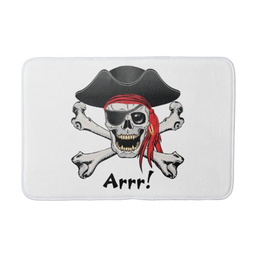 Pirate Skull Badematte (Vorderseite)
