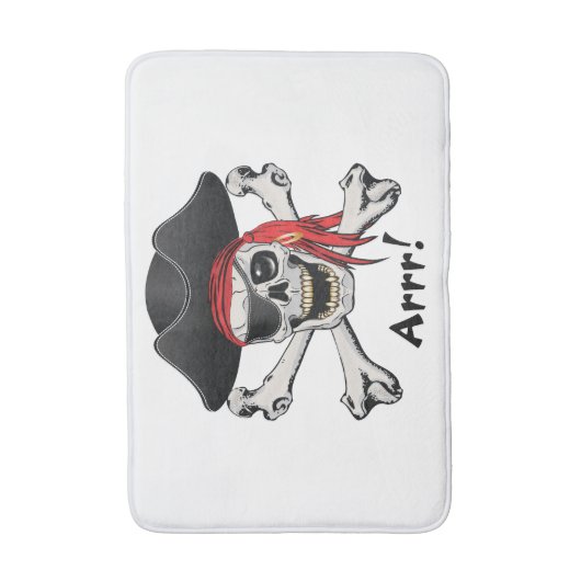 Pirate Skull Badematte (Vorderseite Vertikal)
