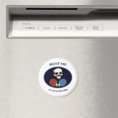 Pirate Skull Beat Me Ping Pong Magnet (In Situ (Geschirrspüler))