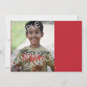 Pirate Skull Birthday Foto Template Einladung (Rückseite)