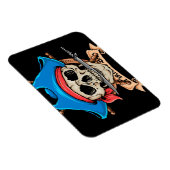 Pirate Skull Bitfe Knife Magnet (Rechte Seite)