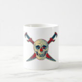 Pirate (Skull) - Black 11 oz Ringer Tasse (Mittel)