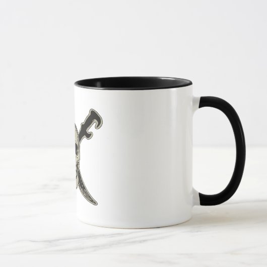 Pirate (Skull) - Black 11 oz Ringer Tasse (Rechts)