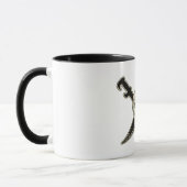 Pirate (Skull) - Black 11 oz Ringer Tasse  (Links)