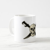 Pirate (Skull) - Black 11 oz Ringer Tasse (Vorderseite Links)